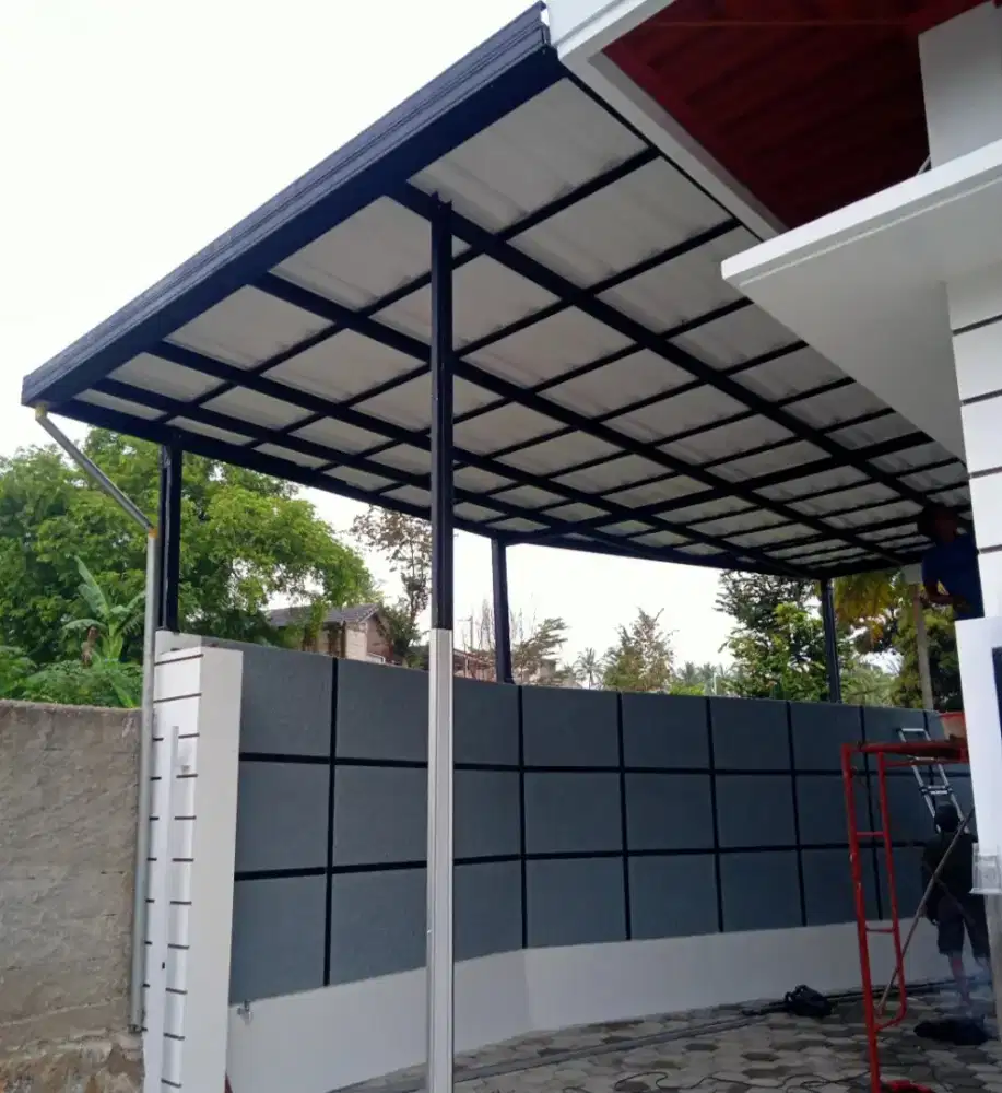 Kanopi Besi galvanis anti karat