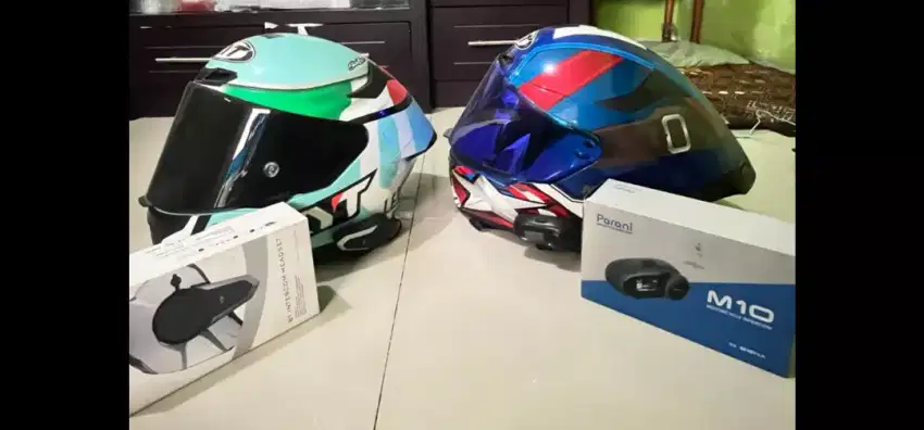 HELM leopard dan Marvel + intercom
