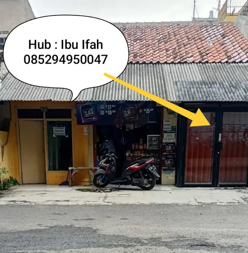 Disewakan ruko lokasi strategis Rp. 14.000.000.00