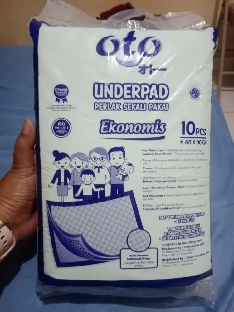 Underpad Oto perlak sekali pakai