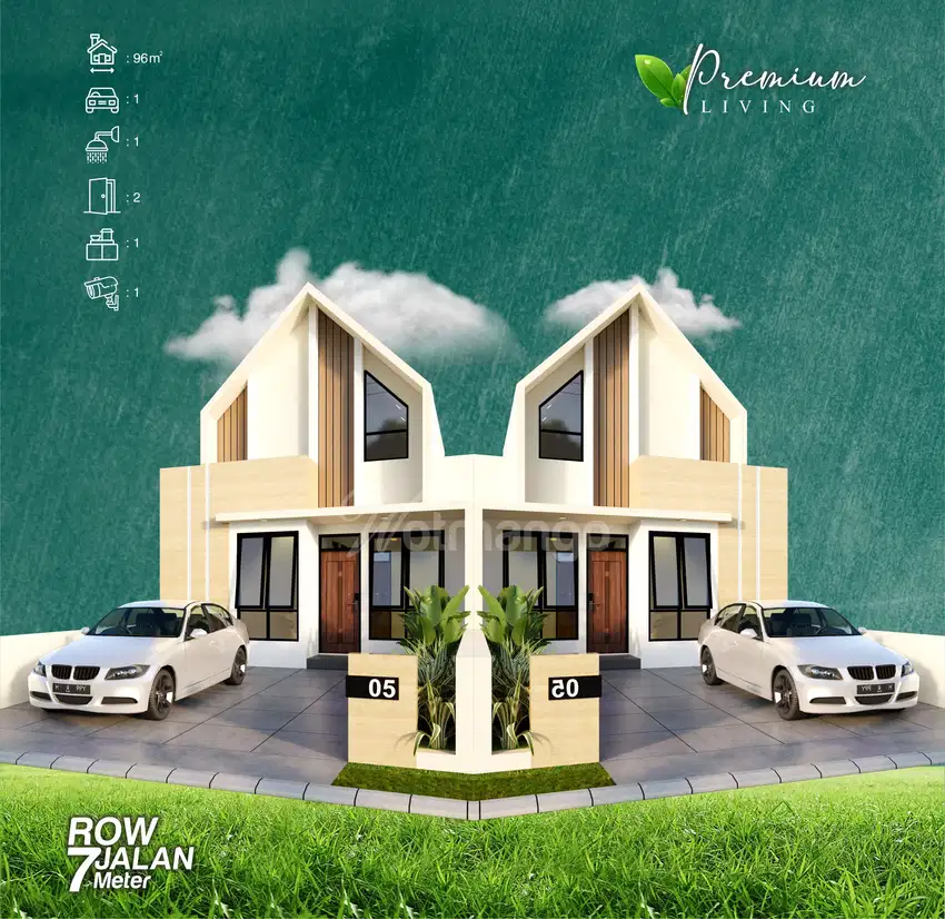Rumah Premium Hanya 1 Menit ke fasilitas Publik