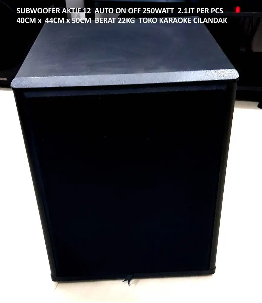 SUBWOOFER AKTIF 12 AUTO ON OFF 250WATT   SUB BASS  pada system karaoke