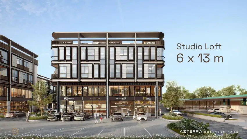 Ruko Asterra Business Park di Jalan Utama BSD City Sangat Strategis