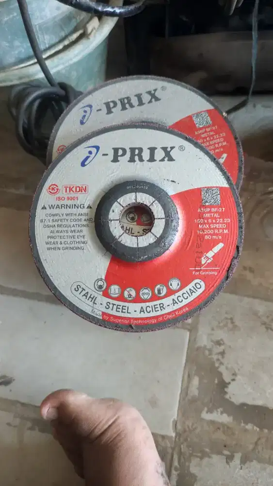 BATU GERINDA POLES IPRIX 6 INCH 150x6x22.23 A36P BF-27