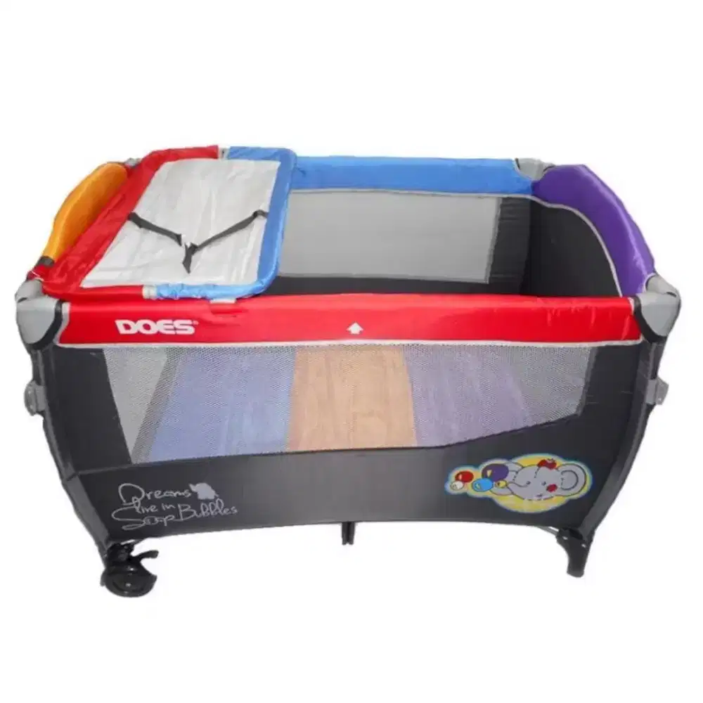 Babydoes baby box tipe CH 1721 Big size grey ( Box tidur bayi )