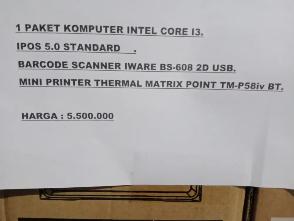 Komputer lengkap satu set