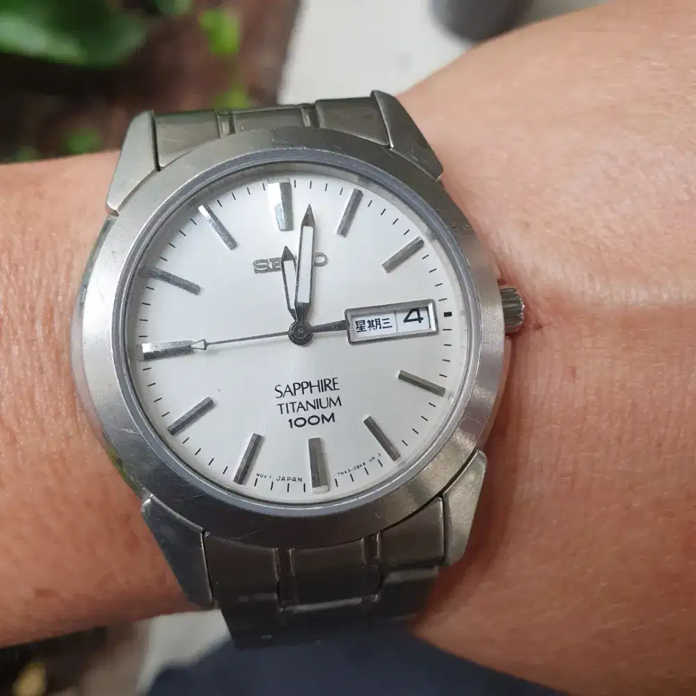 Jam seiko titanium quartz