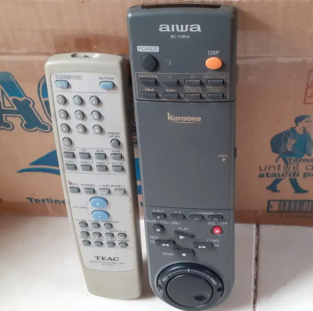 REMOTE TEAC RC-1042 & REMOTE AIWA RC-7VR14
