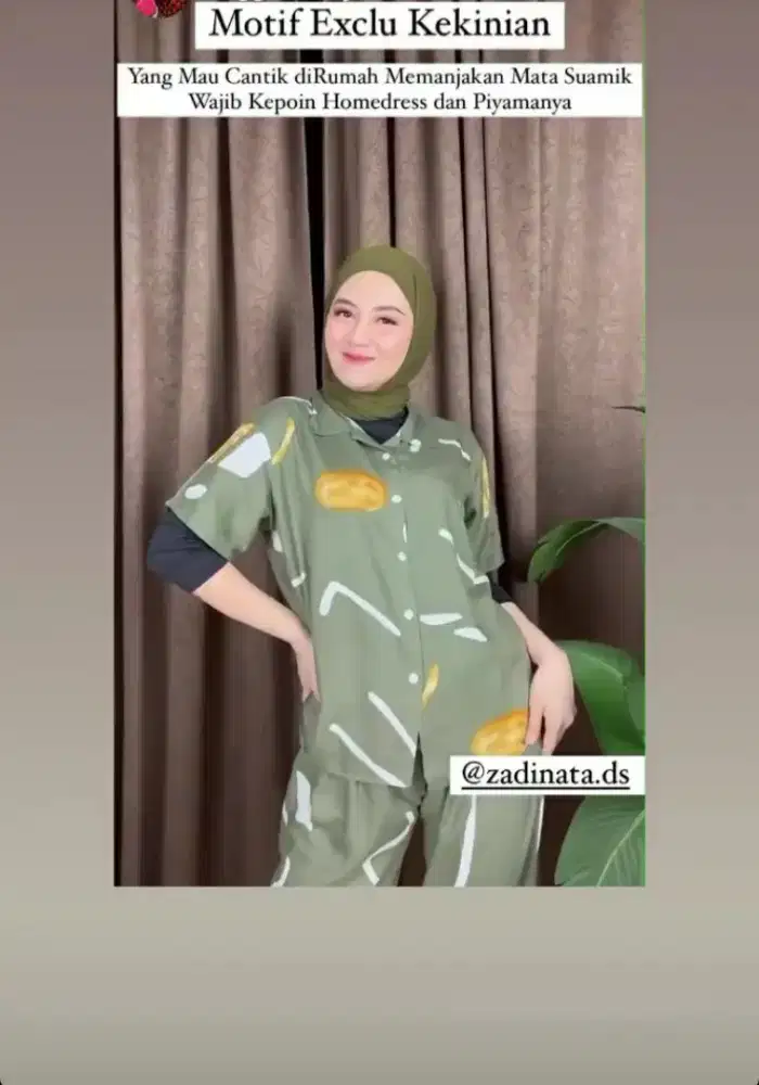 Baju tidur one set rayon sale pajangan toko sale