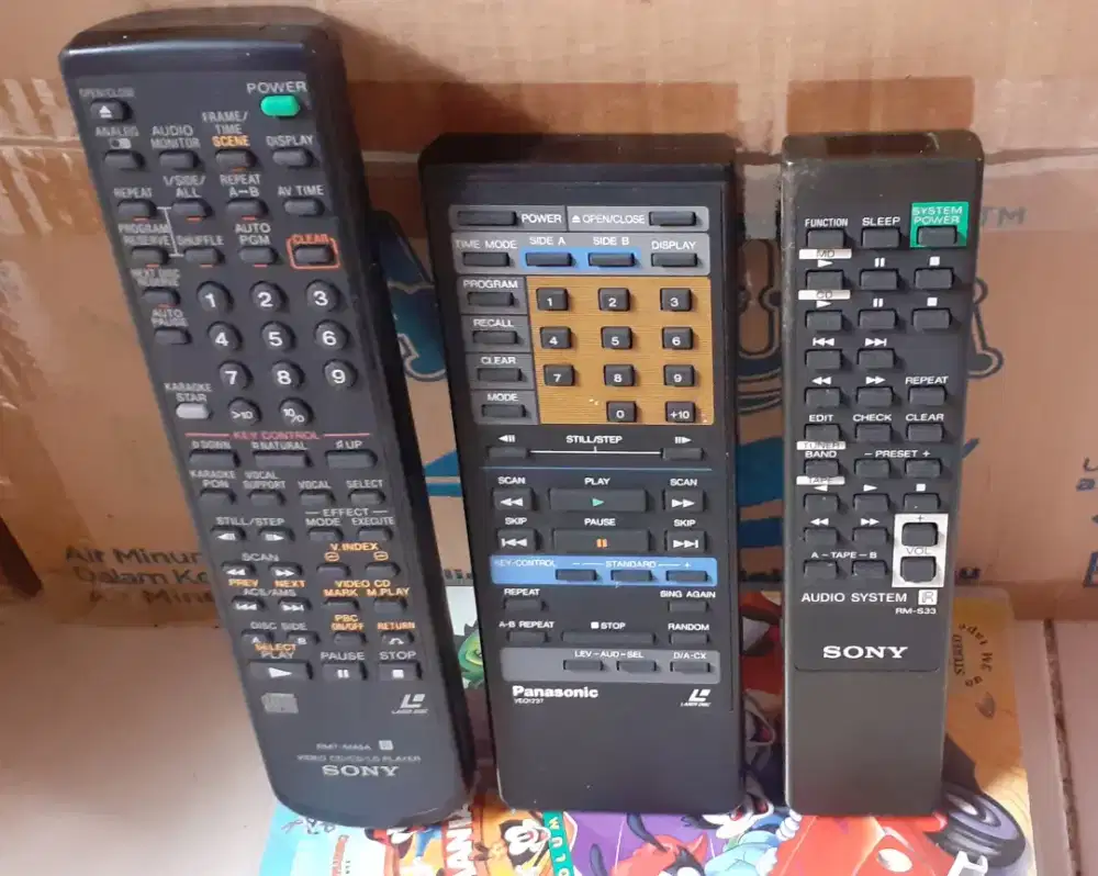 REMOTE LASERDISC SONY LD/VIDEO CD/LD RMT-M45A (3 Pcs)