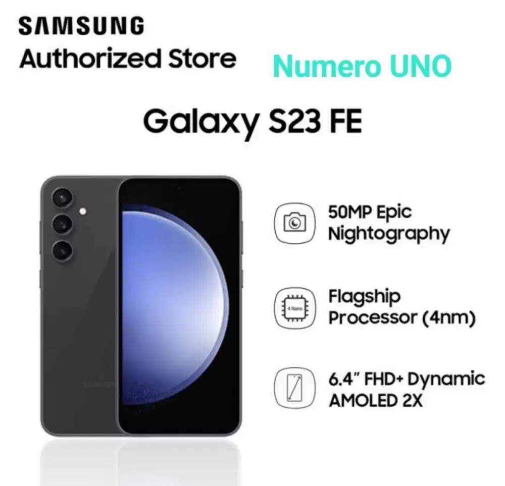 Promo Baru...Samsung S23 FE 5G 8/256 Resmi SEIN (Warna : Black,Green)