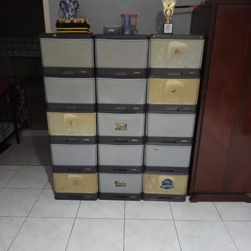 (DAPAT 3) Komet Star Container Laci Large Susun 5 Laci Serbaguna