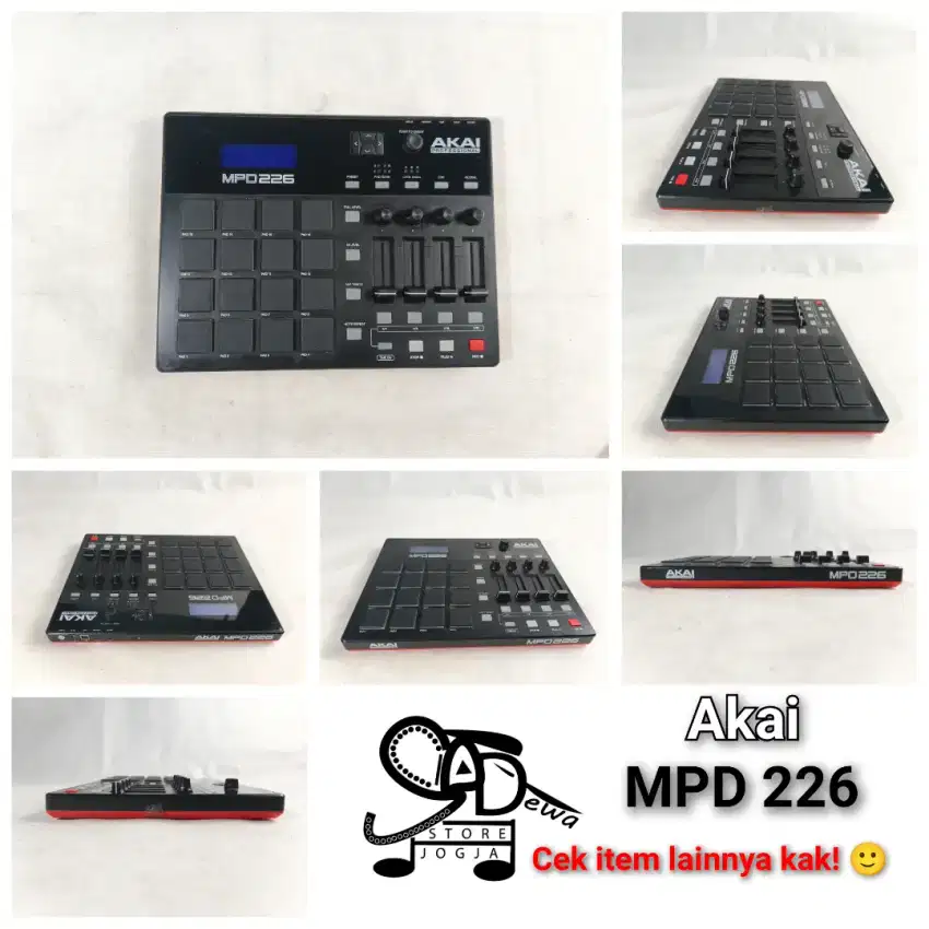 AKAI MPD 226 DRUM PAD SEQUENCER MPD226 MPC bkn studio MIDI  CONTROLLER