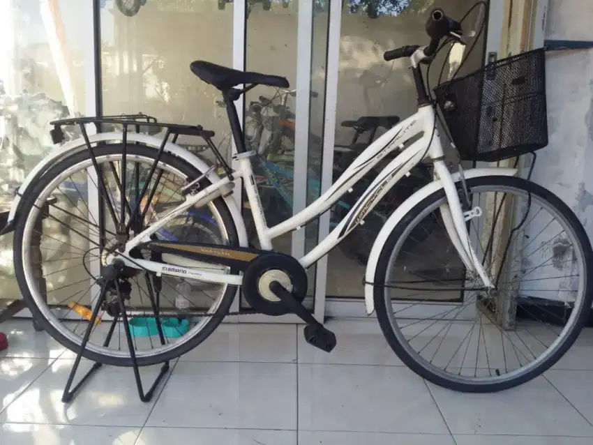 Sepeda mini keranjang dewasa alumunium