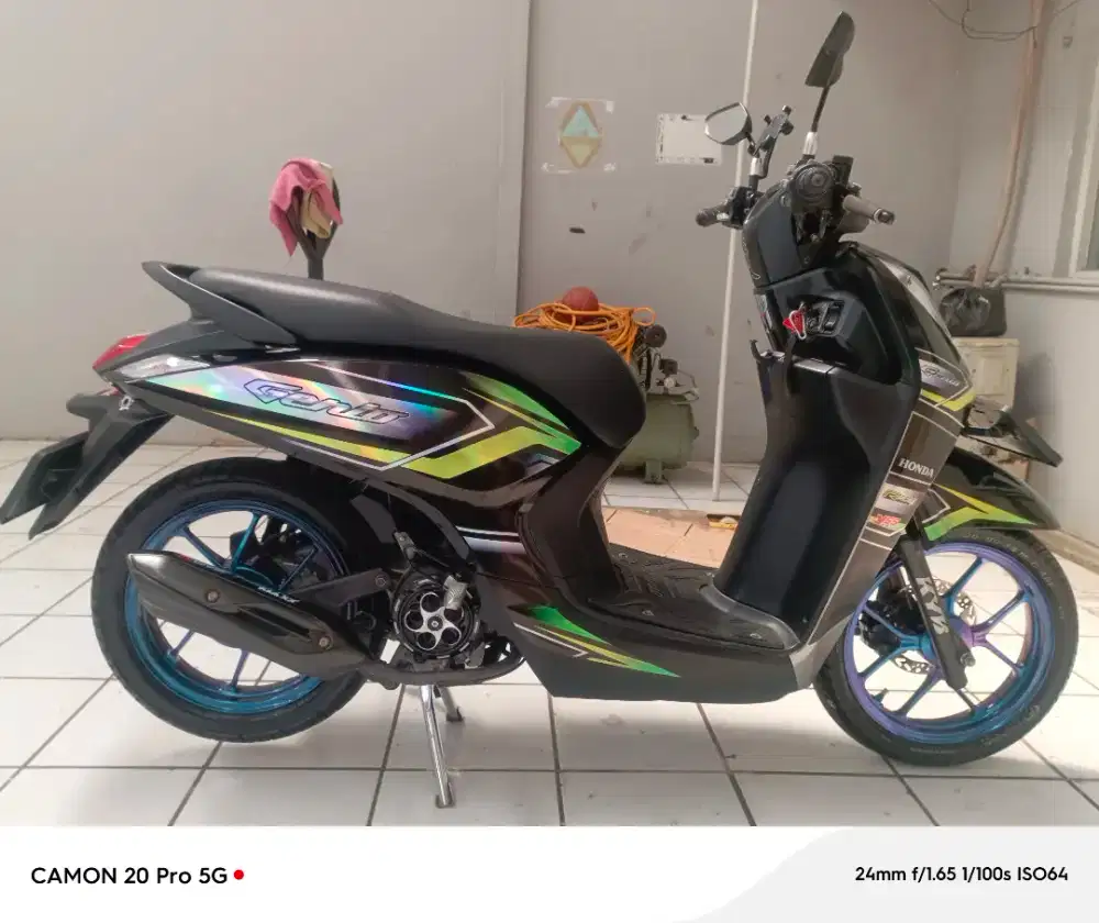 Honda Genio Tahun 2024 Warna Hitam Mulus 70% Surat Lengkap Pajak Hidup