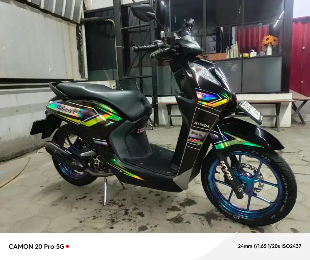 Honda Genio Tahun 2024 Warna Hitam Mulus 70% Surat Lengkap Pajak Hidup