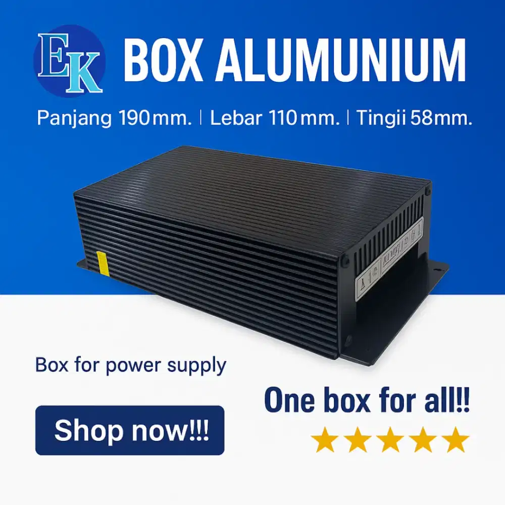 Box aluminium elektronik/box power suplay
