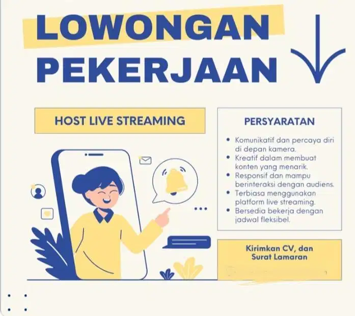 Host Live Berpengalaman