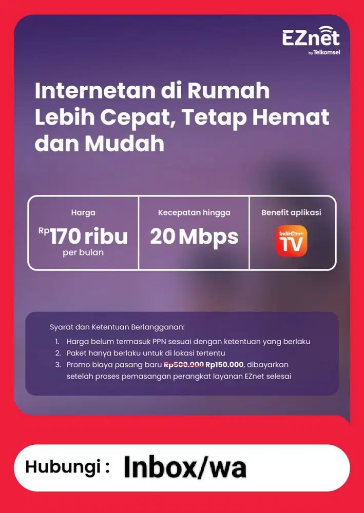 Promo wifi Indihome