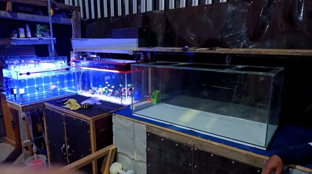 Aquarium 100x40x40 baru dan ukuran lain