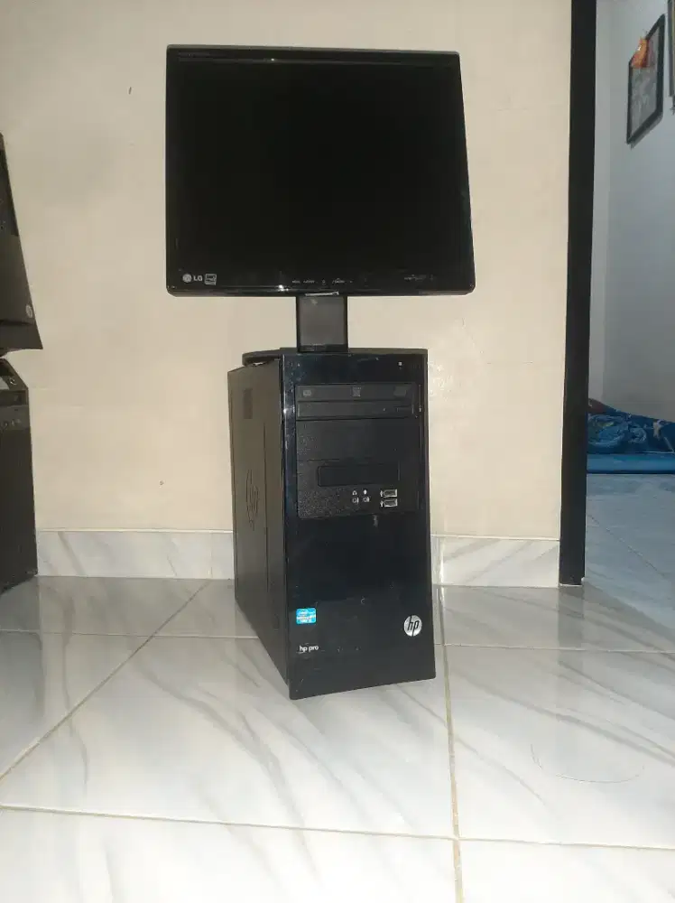 CPU Komputer BUILD UP HP Core i3 Ram 4Gb + LCD LG 17inc