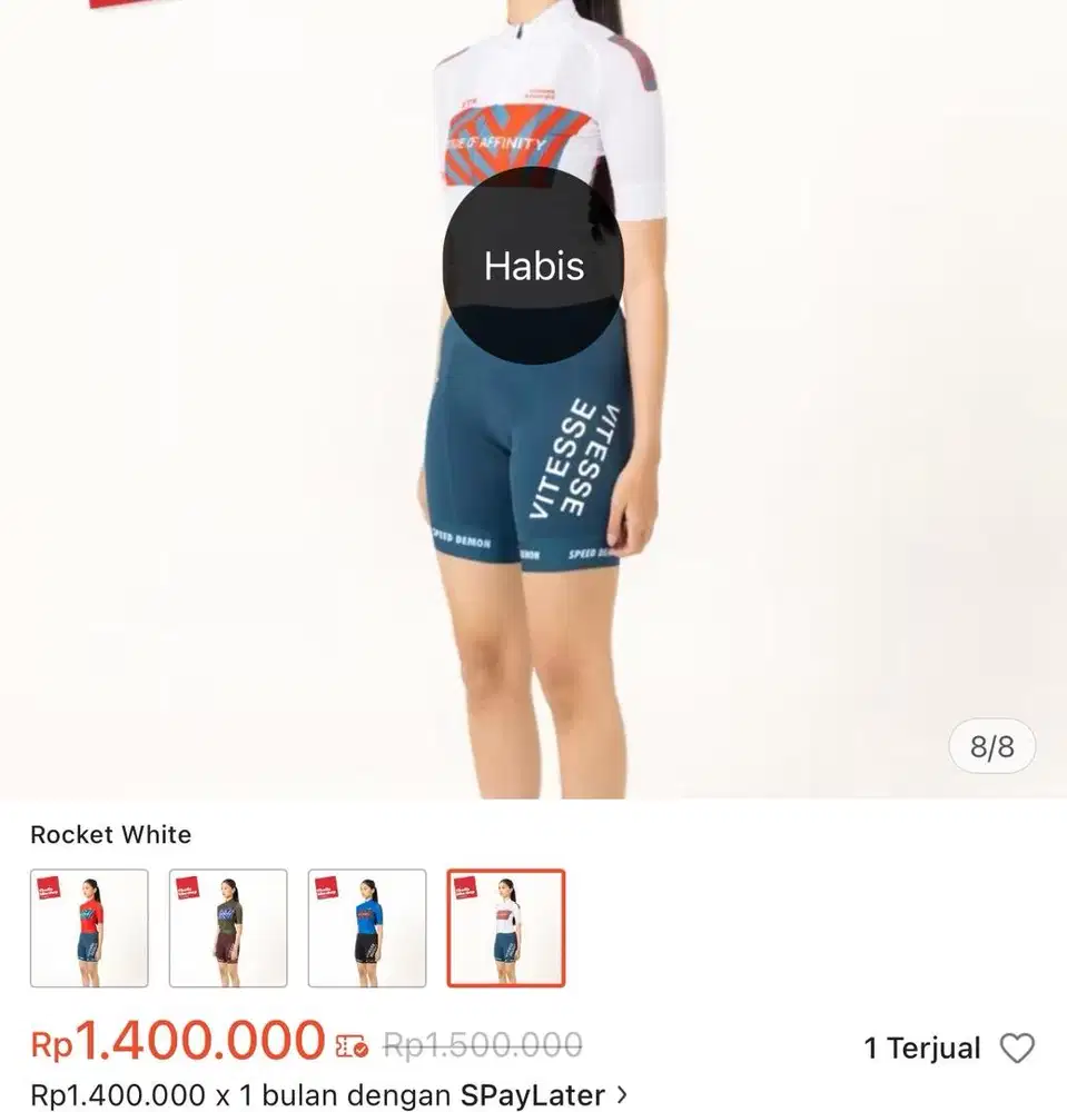 Cycling Jersey Comme Studio Vitesse White