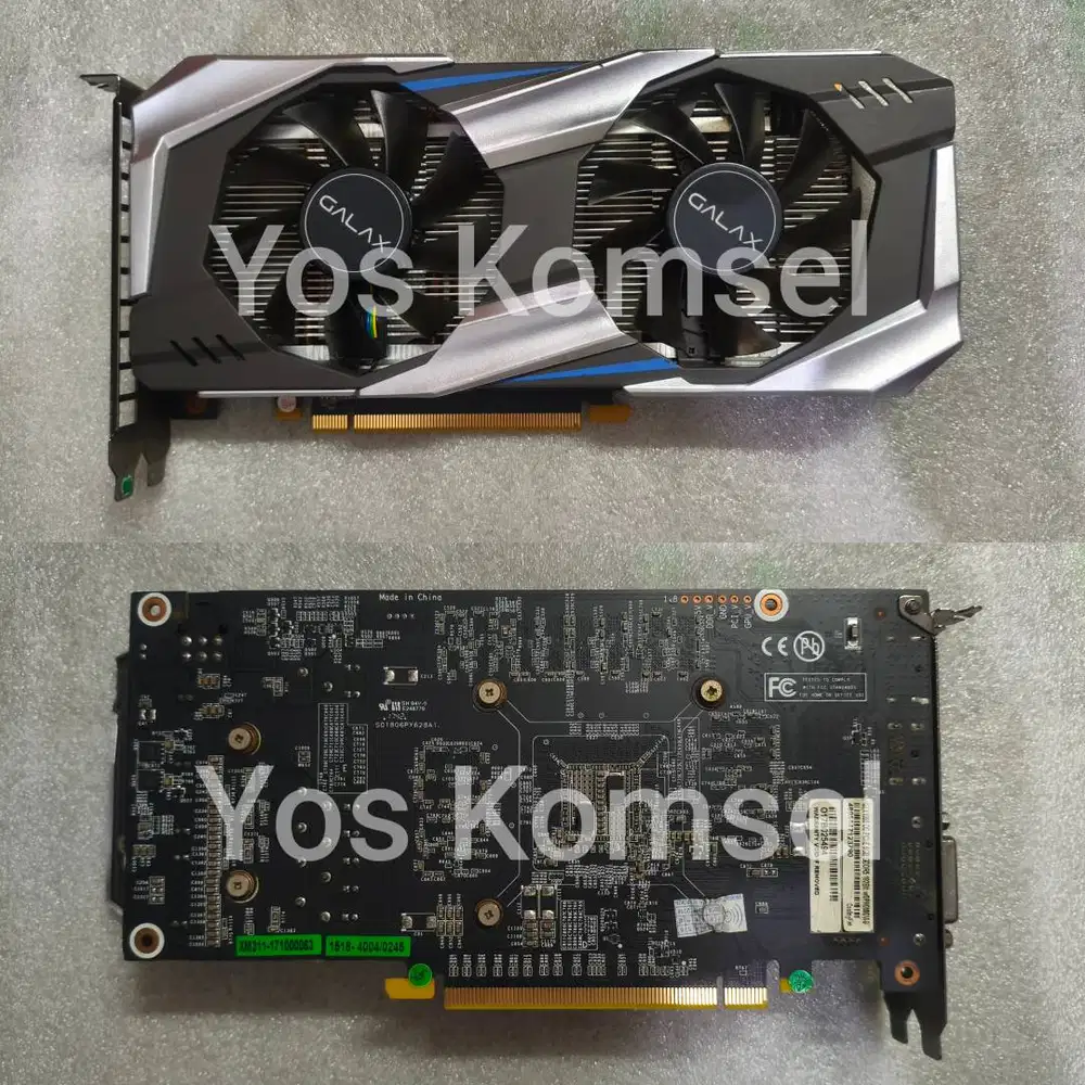 VGA Card Nvidia Galax GTX 1060 OC 6GB 192Bit Segel