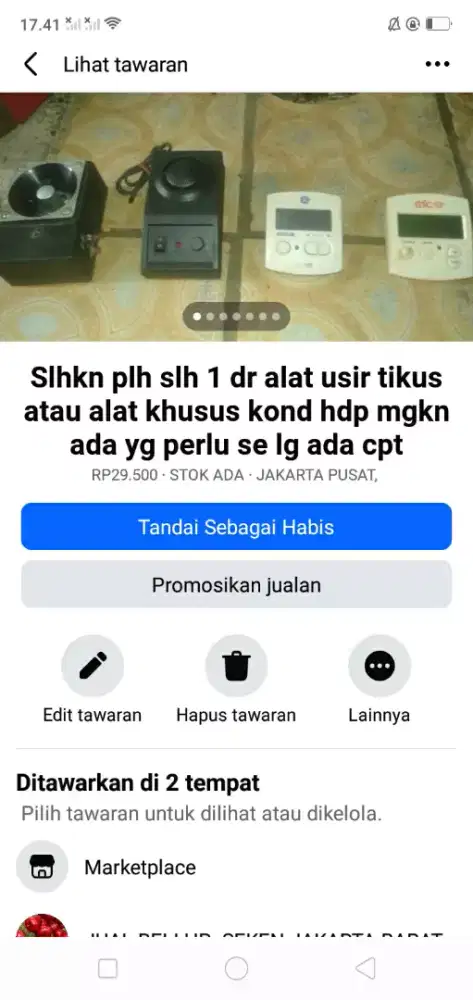 Slhkn plh slh 1 dr alat bunyi2an utk usir tikus dll atau sblh nya tuh
