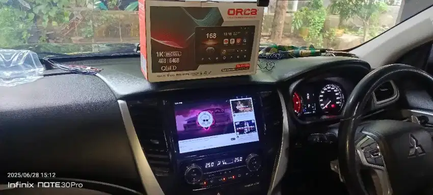 Pemasangan head unit android orca 9 inc ram 4/64 di Mitsubishi Pajero