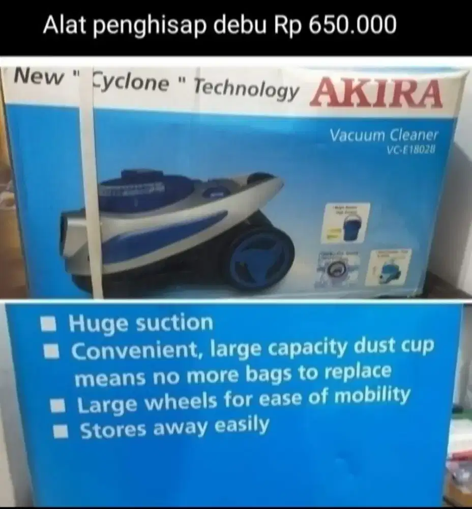 Vacuum Cleaner merk Akira NEW