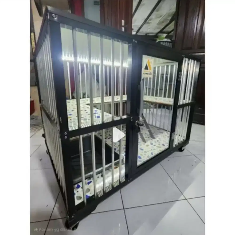 Kandang kucing alumunium 1 pintu