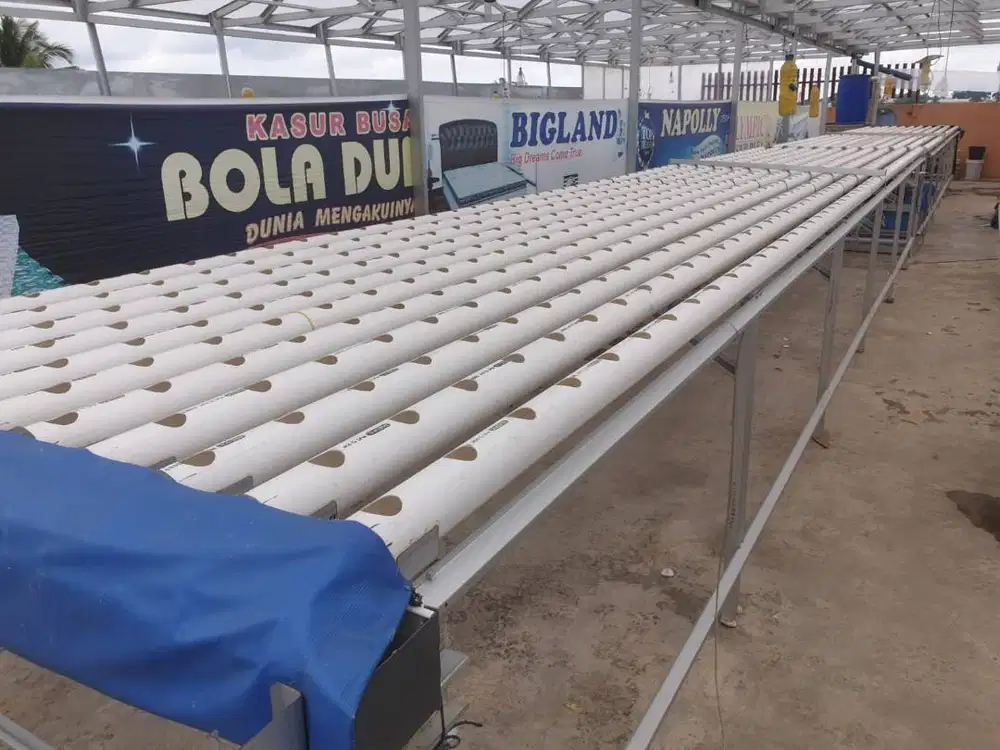 Meja Tanam Hidroponik Sistem DFT – Siap Pakai & Kuat (Sistem Borongan)