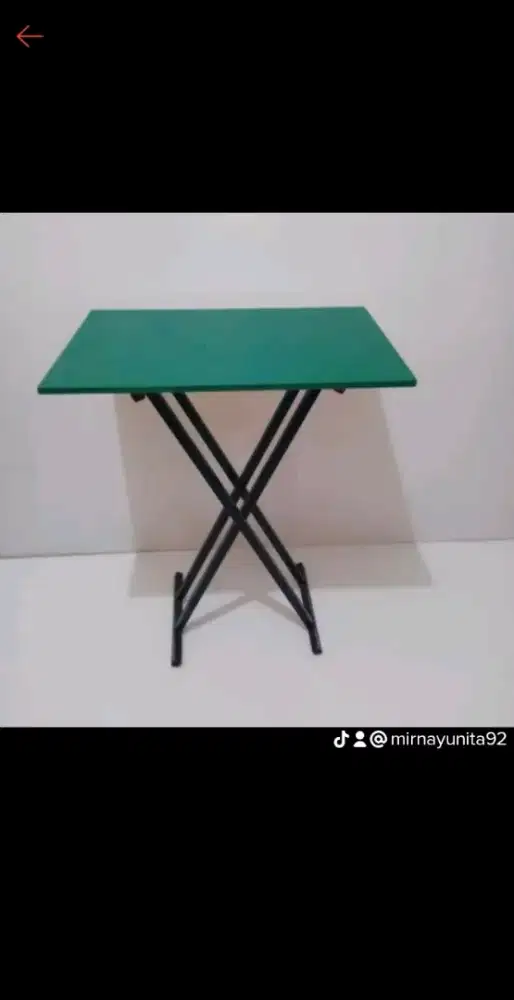 Meja lipat portabel ukuran 80*40*75