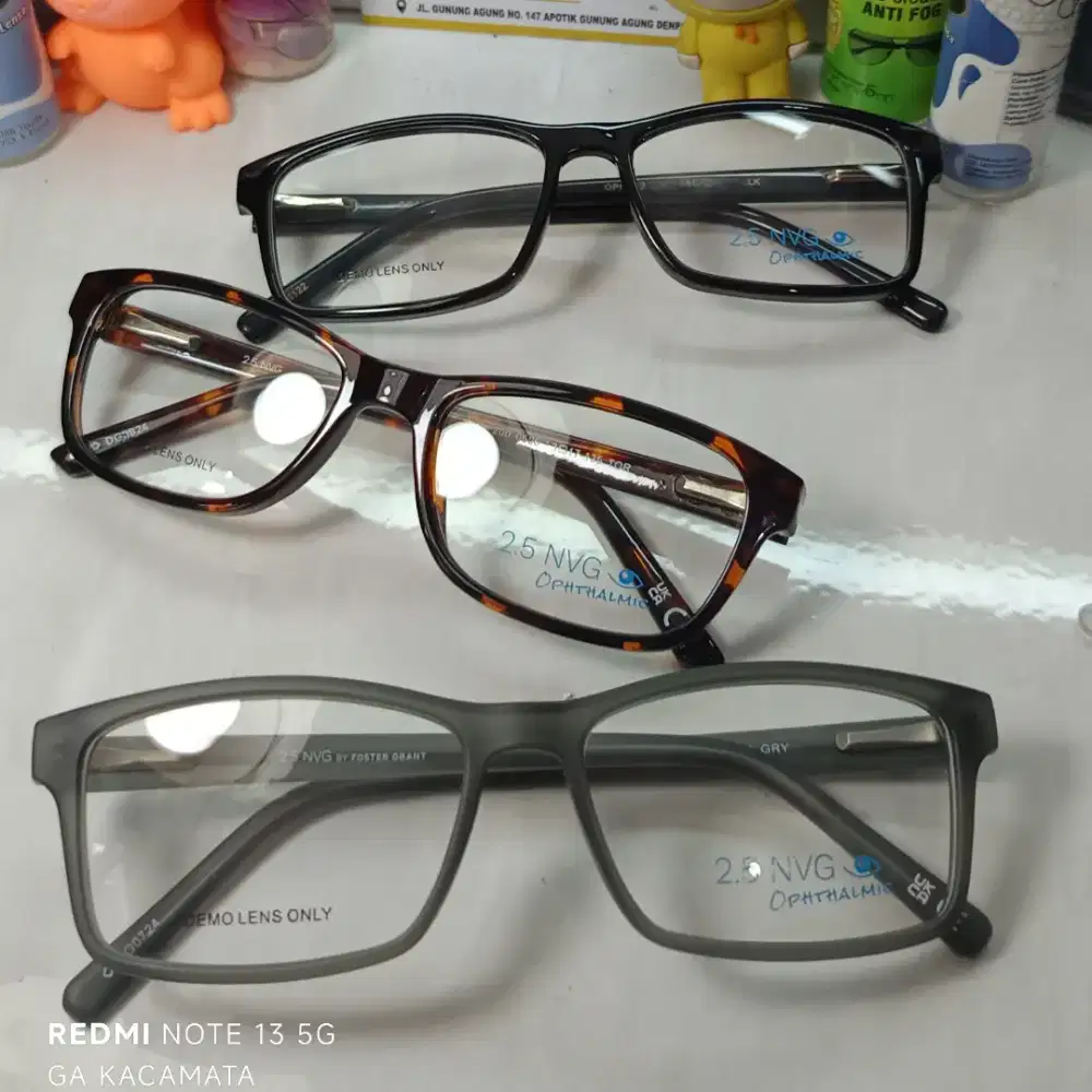 Frame Kacamata Pria dan Wanita untuk Pengguna Plus dan Minus