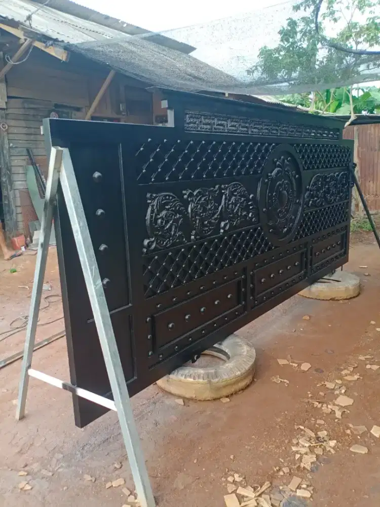 Bengkel las Lampung tralis kanopi pintu pagar gerbang tangga