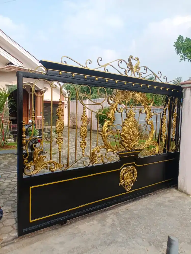 Bengkel las Lampung tralis kanopi pintu pagar gerbang tangga