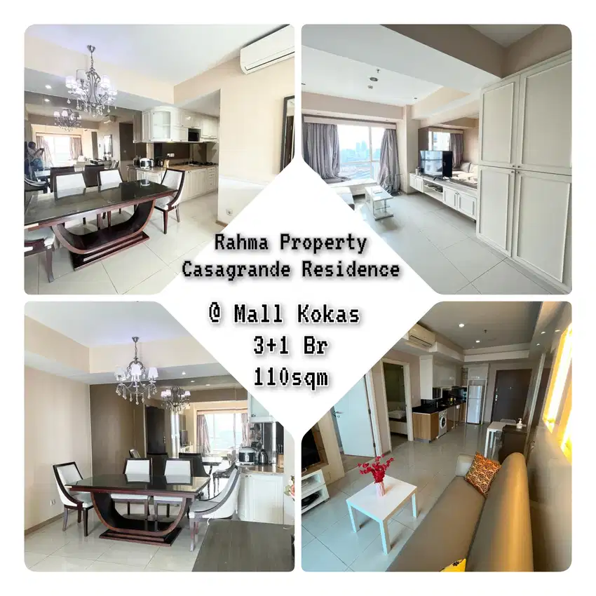 Nego Sampai Deal  Apartemen Casagrande Residence 3+1Br FF