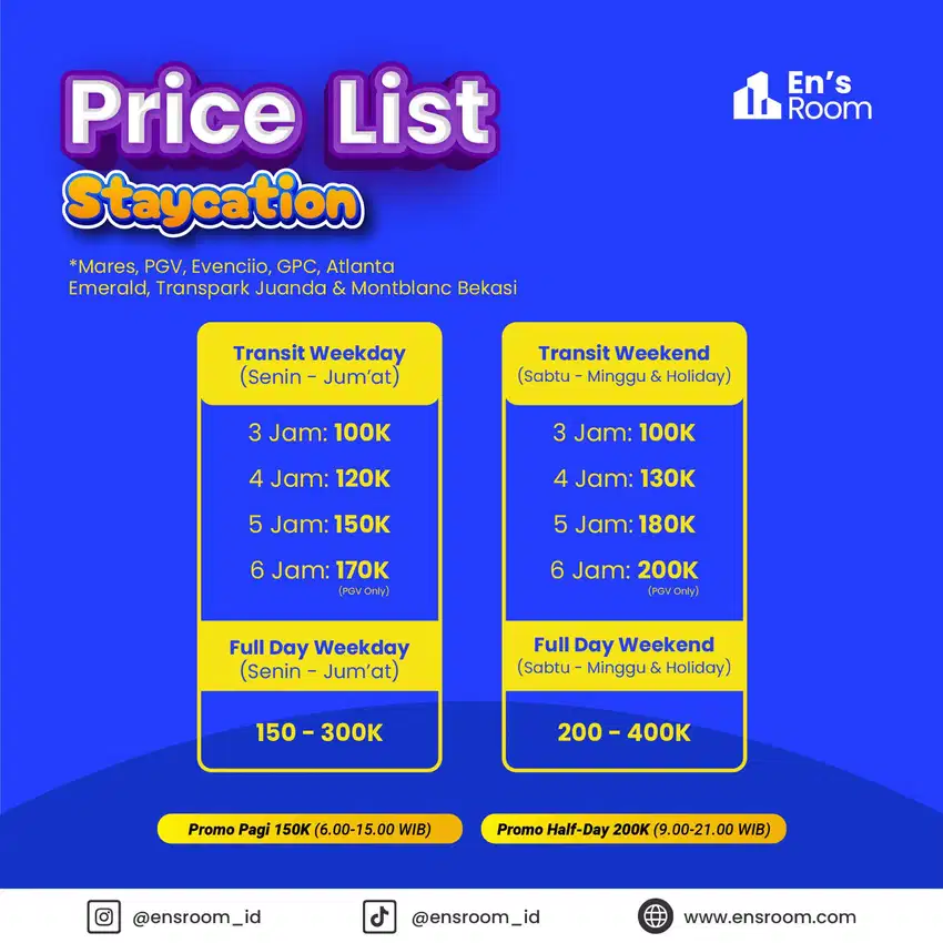 Promo Staycation Depok by En's Room