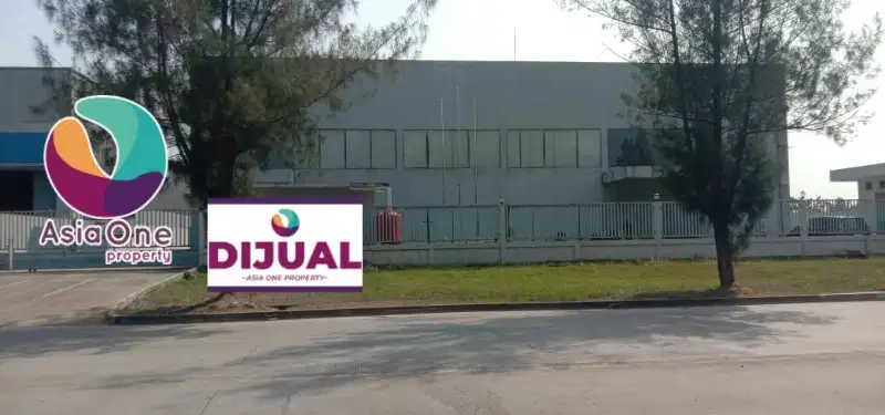 gudang siap huni akses container di komplek Industri Delta Silicon