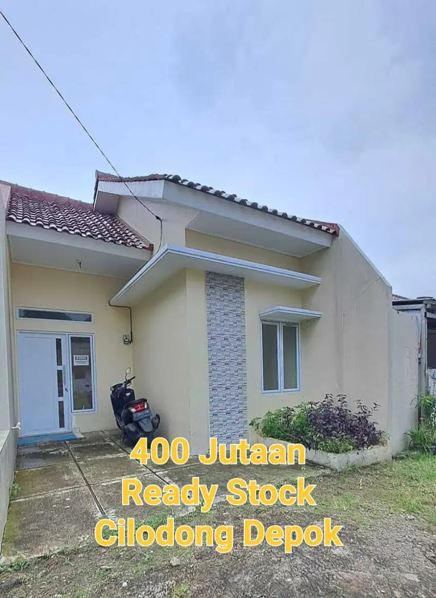 Rumah Siap Huni 400 Jutaan 5Menit ke GDC DP 0 Dekat Stasiun KRL Depok