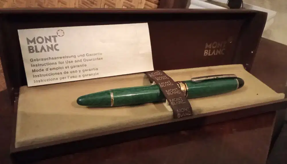 Pulpen Ballpoint Vintage Merk Montblanc Meisterstruck Original