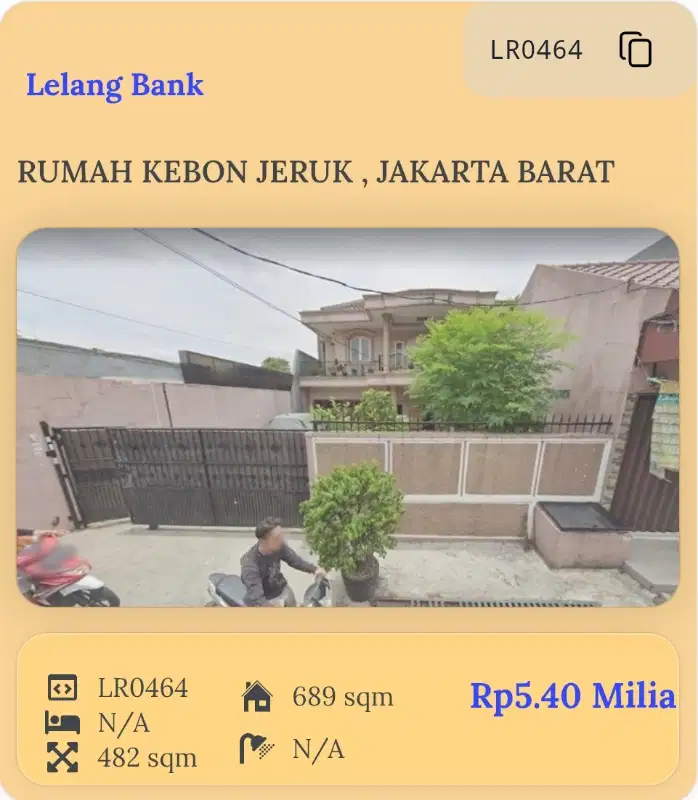 RUMAH DI KEBON JERUK, JAKARTA BARAT