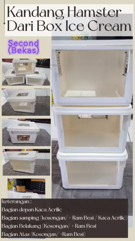 Kandang Hamster dari Box Icecream