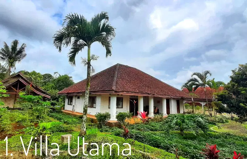 Dijual rumah villa klasik kokoh tanah luas pinggir jalan area kota