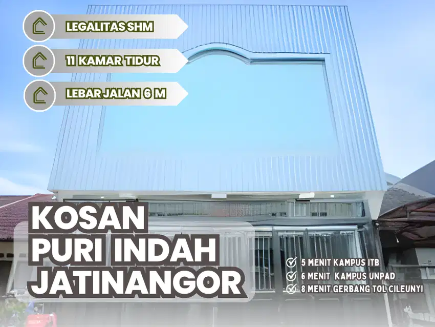 Jual Kosan Puri Indah Jatinangor 11 kamar tidur