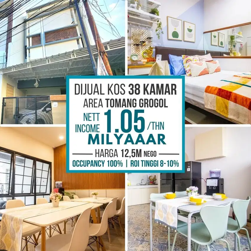 Dijual Kost Baru Strategis ROI Tinggi di Tomang