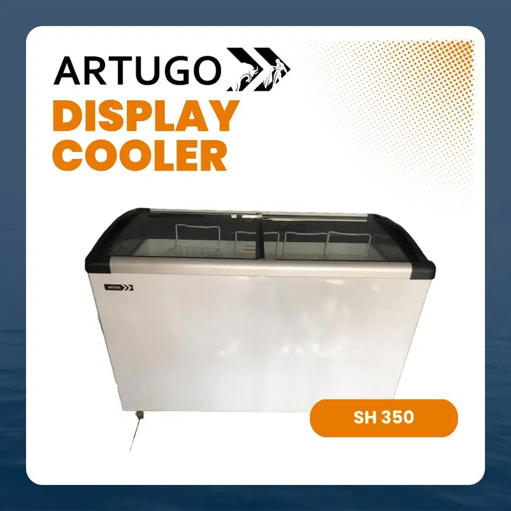 Artugo Display Cooler SH-350 Curve Glass White 296L