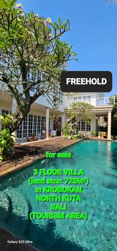 for sale luxury villa 3 storey swiss style at kerobokan