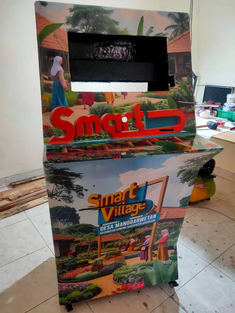 ANJUNGAN MESIN ANTRIAN & DESA DIGITAL fiber glass