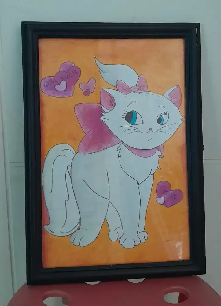 LUKISAN GAMBAR KUCING